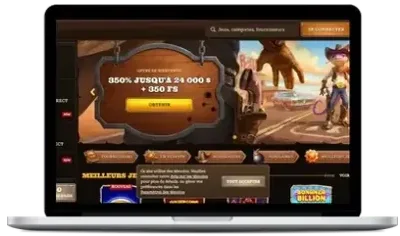 Lizaro Casino Lobby am Laptop